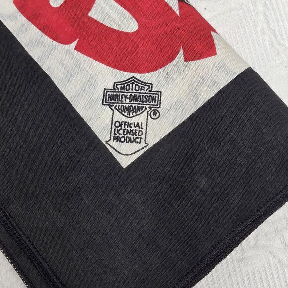 Vintage Harley Davidson Motorcycle American Eagle Bandana Biker Easy Rider - Picture 7 of 9